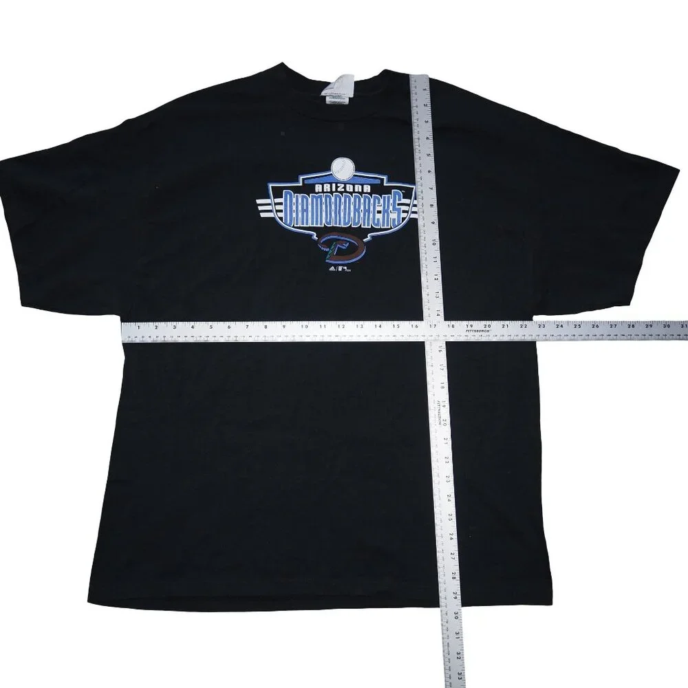 Adidas VTG 2005 Arizona Diamondbacks Short Sleeve T-Shirt Men's 2XL Black‎